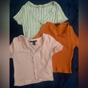 [BIG SALE] 3 in 1 Cropped Top Bundle